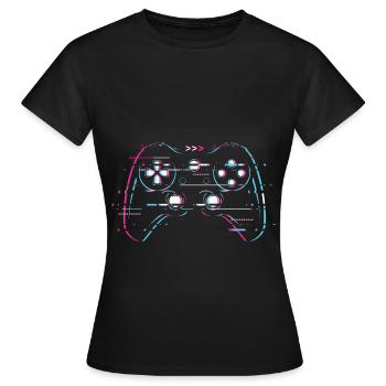 Controller Gaming - T-shirt Femme - noir - Devant - AI Model Female 172 dark (172cm)