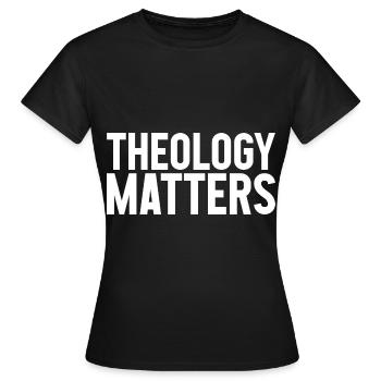 La théologie, ça compte - T-shirt Femme - noir - Devant - AI Model Female 172 dark (172cm)