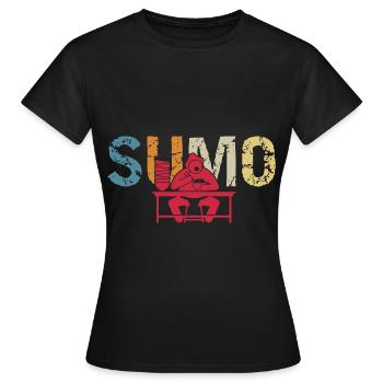 Sumo - Frauen T-Shirt - Schwarz - Vorne - AI Model Female 172 dark (172cm)