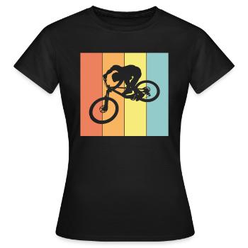 Biker MIT Biken - Frauen T-Shirt - Schwarz - Vorne - AI Model Female 172 dark (172cm)