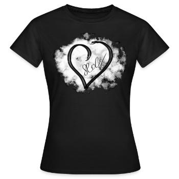 Œuvre d’art cool Holy - T-shirt Femme - noir - Devant - AI Model Female 172 dark (172cm)