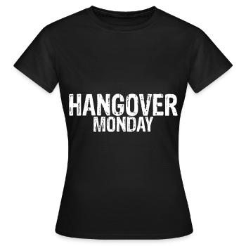 Hangover Monday 3 - Women's T-Shirt - black - Front - AI Model Female 172 dark (172cm)