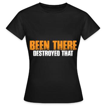 Été là détruit que 11 - T-shirt Femme - noir - Devant - AI Model Female 172 dark (172cm)