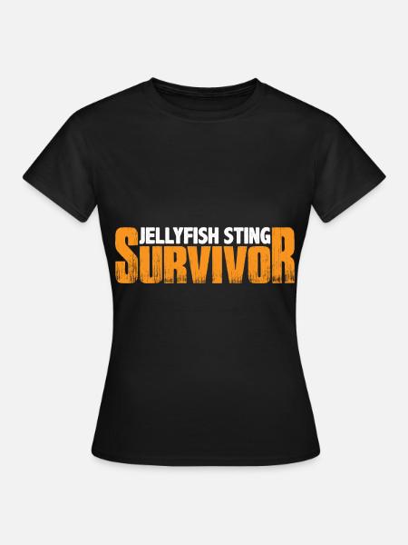 Jellyfish Sting Survivor 7 - Frauen T-Shirt - Schwarz