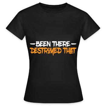 Été là détruit que 15 - T-shirt Femme - noir - Devant - AI Model Female 172 dark (172cm)