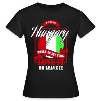 Drapeau hongrois - T-shirt Femme - noir - Devant - AI Model Female 172 dark (172cm)