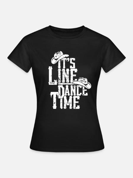 Linedance - Frauen T-Shirt - Schwarz