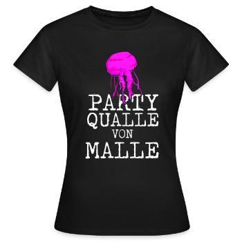 Party qualle von Malle - Frauen T-Shirt - Schwarz - Vorne - AI Model Female 172 dark (172cm)
