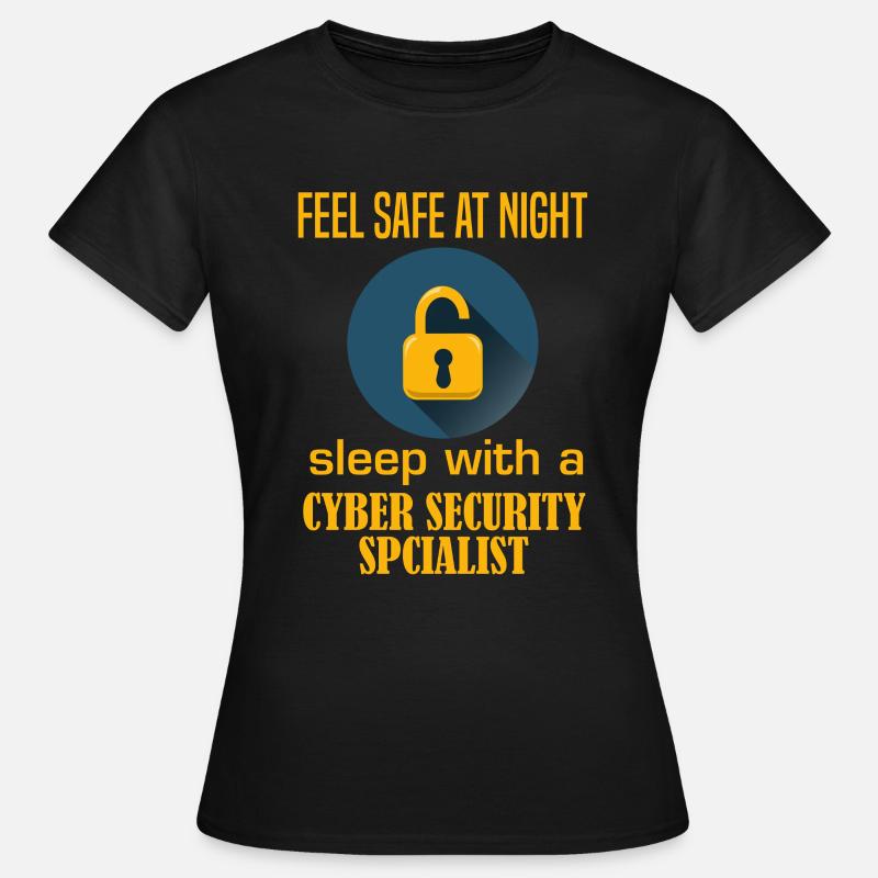 Programmeur informatique de sécurité Informatique Cyber Tech Ha - T-shirt Femme - noir
