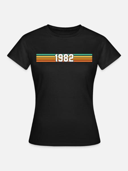 Retro 1982 made in 1982 - Dame-T-shirt - sort
