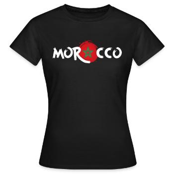 morocco design morocco - Women's T-Shirt - black - Front - AI Model Female 172 dark (172cm)