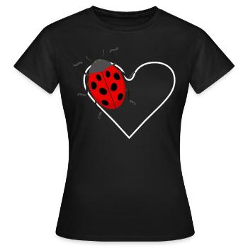 Love Bug Insects Collector Enthomologist Lady Bug - Frauen T-Shirt - Schwarz - Vorne - AI Model Female 172 dark (172cm)