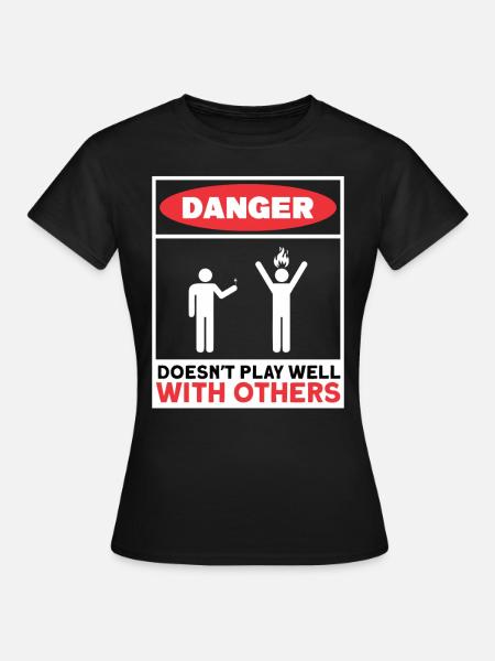 Antisocial Introvert Hate People - Frauen T-Shirt - Schwarz