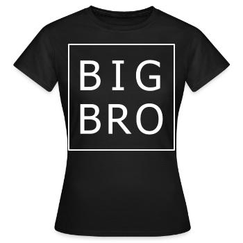 BIG BRO. BIG BROTHER - Women's T-Shirt - black - Front - AI Model Female 172 dark (172cm)