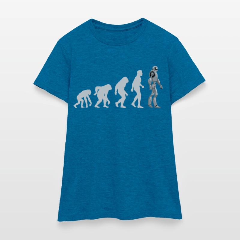 Funny Machine Learning EvolutionFor Machine Learni Frauen T-Shirt