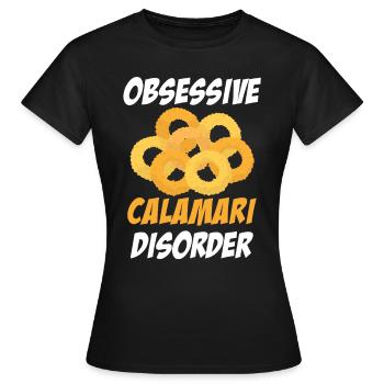 Calamari Störung Tintenfisch Liebhaber Kopffüßer - Frauen T-Shirt - Schwarz - Vorne - AI Model Female 172 dark (172cm)