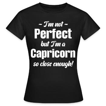 Ich Bin Nicht Perfekt, Aber Ich Bin Ein - Frauen T-Shirt - Schwarz - Vorne - AI Model Female 172 dark (172cm)