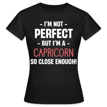 Ich Bin Nicht Perfekt, Aber Ich Bin Ein - Frauen T-Shirt - Schwarz - Vorne - AI Model Female 172 dark (172cm)