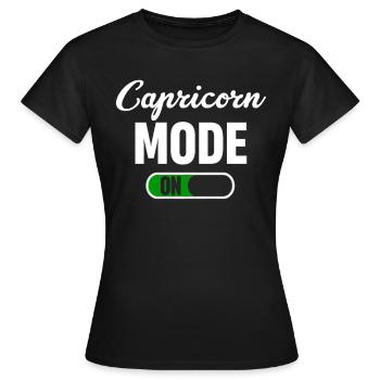 Steinbock-modus Für Lustige Horoskope - Frauen T-Shirt - Schwarz - Vorne - AI Model Female 172 dark (172cm)