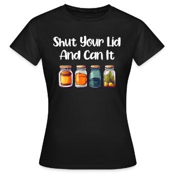 Fermez votre couvercle et vous pouvez - T-shirt Femme - noir - Devant - AI Model Female 172 dark (172cm)