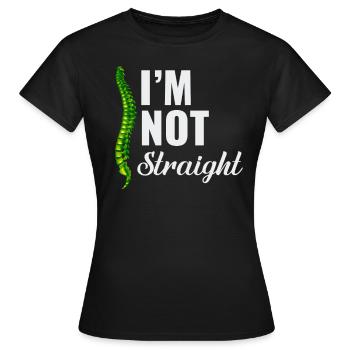 I'm not exactly scoliosis awareness - Women's T-Shirt - black - Front - AI Model Female 172 dark (172cm)