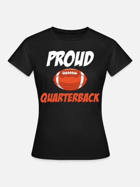 Stolzer Quarterback Lustiger Fußball Kickoff - Frauen T-Shirt - Schwarz