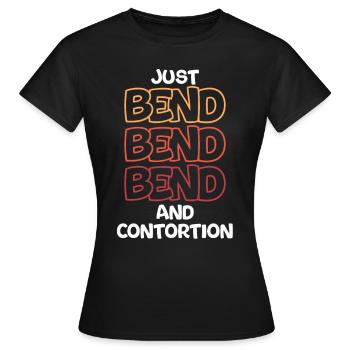 Il suffit de plier et de tordre - T-shirt Femme - noir - Devant - AI Model Female 172 dark (172cm)