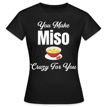 Ils rendent le miso fou du chinois - T-shirt Femme - noir - Devant - AI Model Female 172 dark (172cm)