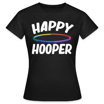 Happy Hooper Hooping Jugglers Gymnastic Baton - Frauen T-Shirt - Schwarz - Vorne - AI Model Female 172 dark (172cm)