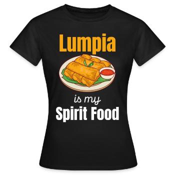 Lumpia est mon nourriture Pinoy Shanghai Adobo - T-shirt Femme - noir - Devant - AI Model Female 172 dark (172cm)