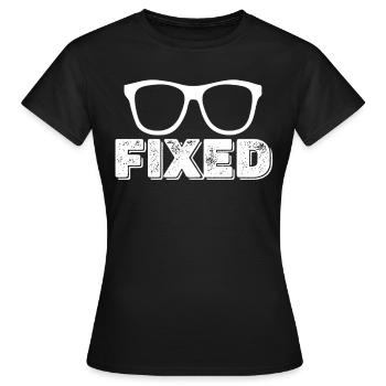 Starre Augenkataraktchirurgie Glaukom - Frauen T-Shirt - Schwarz - Vorne - AI Model Female 172 dark (172cm)