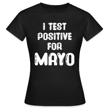 J’ai obtenu un résultat positif au test de - T-shirt Femme - noir - Devant - AI Model Female 172 dark (172cm)