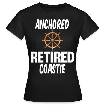 Force armée de la Garde côtière à la retraite - T-shirt Femme - noir - Devant - AI Model Female 172 dark (172cm)