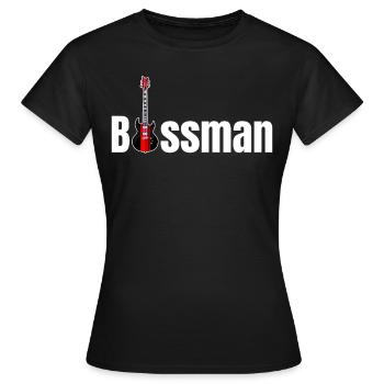 Bassiste, Drôle, Bassiste, Guitariste, Metalcore - T-shirt Femme - noir - Devant - AI Model Female 172 dark (172cm)