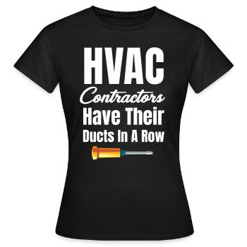 Hlk-auftragnehmer Haben Ihre Kanäle In Einer - Frauen T-Shirt - Schwarz - Vorne - AI Model Female 172 dark (172cm)