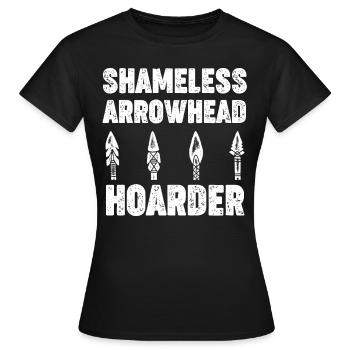 Schamloser Pfeilspitzen-hamster, Der - Frauen T-Shirt - Schwarz - Vorne - AI Model Female 172 dark (172cm)