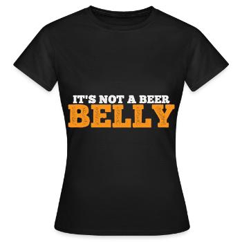 Ce n’est pas un ventre de bière 7 - T-shirt Femme - noir - Devant - AI Model Female 172 dark (172cm)