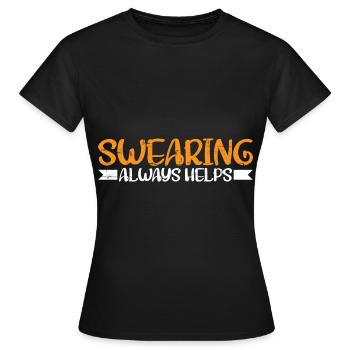 Jurer aide toujours 10 - T-shirt Femme - noir - Devant - AI Model Female 172 dark (172cm)