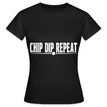 Chip Dip Repeat 9 - Frauen T-Shirt - Schwarz - Vorne - AI Model Female 172 dark (172cm)