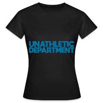 Département Unathletic - T-shirt Femme - noir - Devant - AI Model Female 172 dark (172cm)