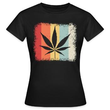 Kiffen, Weed, Ganja - Frauen T-Shirt - Schwarz - Vorne - AI Model Female 172 dark (172cm)
