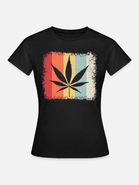 Kiffen, Weed, Ganja - Frauen T-Shirt - Schwarz