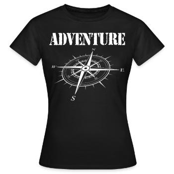 Aventure - T-shirt Femme - noir - Devant - AI Model Female 172 dark (172cm)