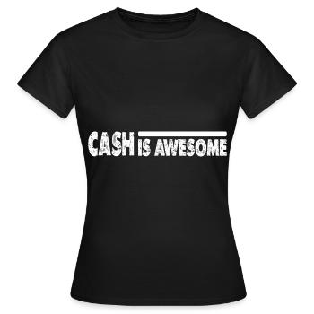 L’argent est génial 12 - T-shirt Femme - noir - Devant - AI Model Female 172 dark (172cm)