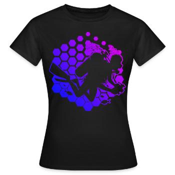 Scuba Taucher Tauchen Scuba Diver Scuba Tauchen - Frauen T-Shirt - Schwarz - Vorne - AI Model Female 172 dark (172cm)