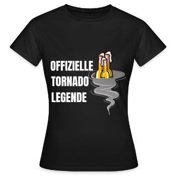 Allumez la tornade - Tornado Legend - T-shirt Femme - noir - Devant - AI Model Female 172 dark (172cm)