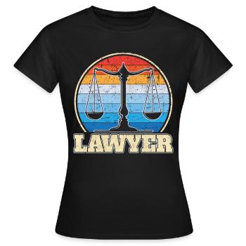 Lawyer Lawyer Legal Advice Law - Women's T-Shirt - black - Front - AI Model Female 172 dark (172cm)