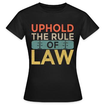 Lawyer Lawyer Legal Advice Law - Women's T-Shirt - black - Front - AI Model Female 172 dark (172cm)