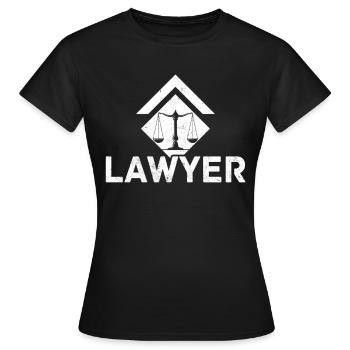 Lawyer Lawyer Legal Advice Law - Women's T-Shirt - black - Front - AI Model Female 172 dark (172cm)