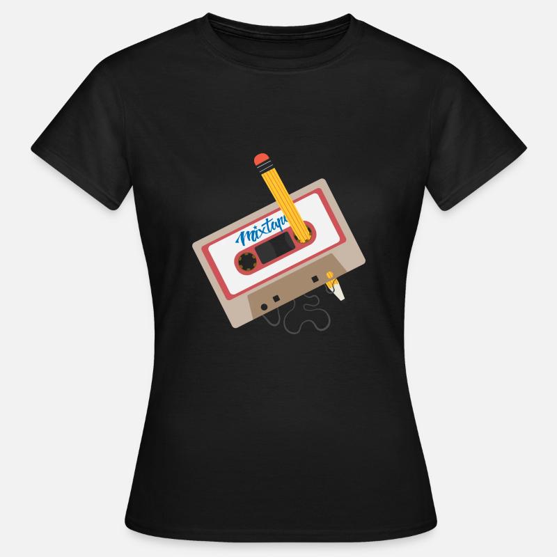 Cassette Mixtape 90s Oldschool - Women's T-Shirt - black